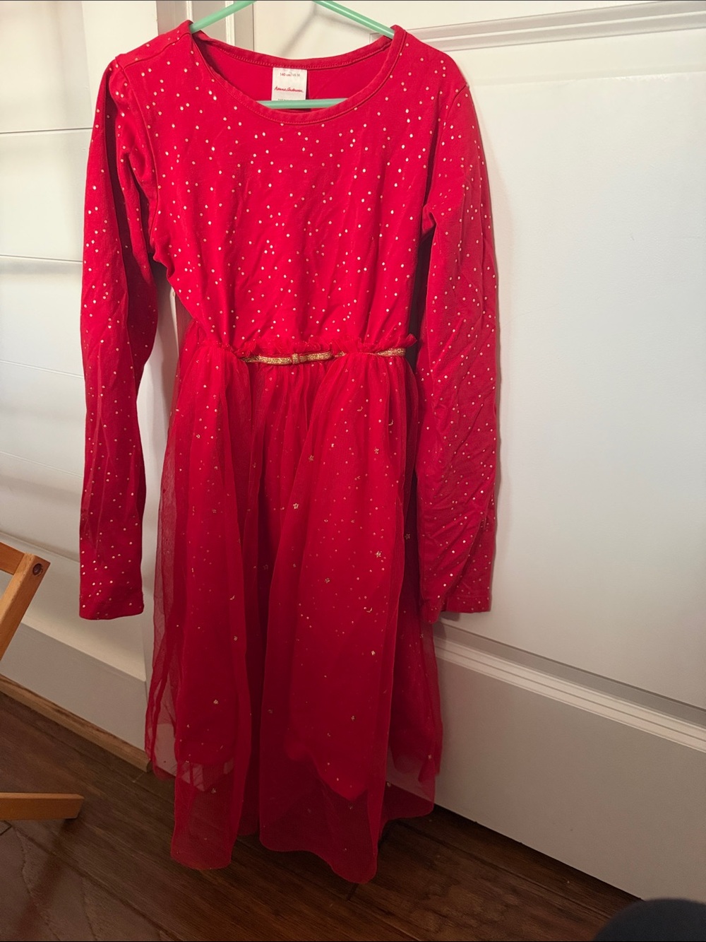 Red Sparkle Tulle Girls' Dress - Holiday